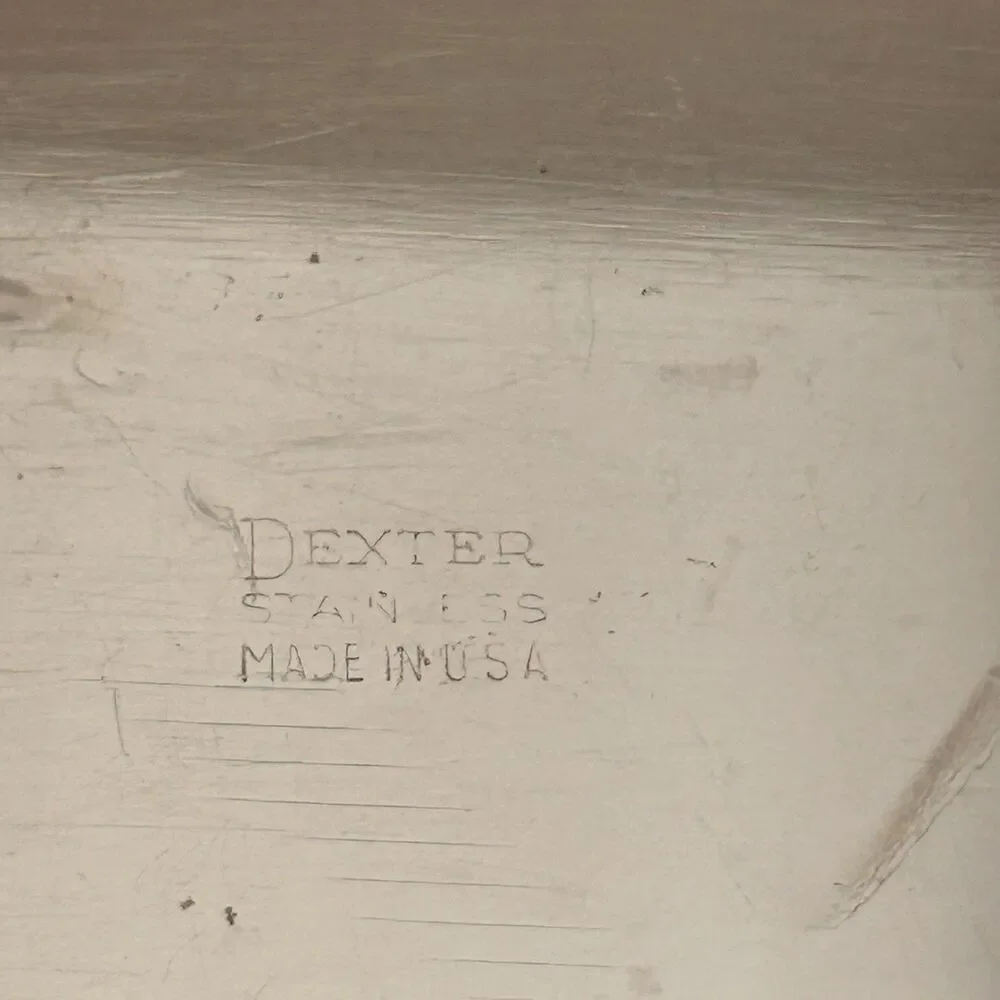Vintage Dexter S245R Pie Cake Server Spatula Stainless Steel Wood Handle 11